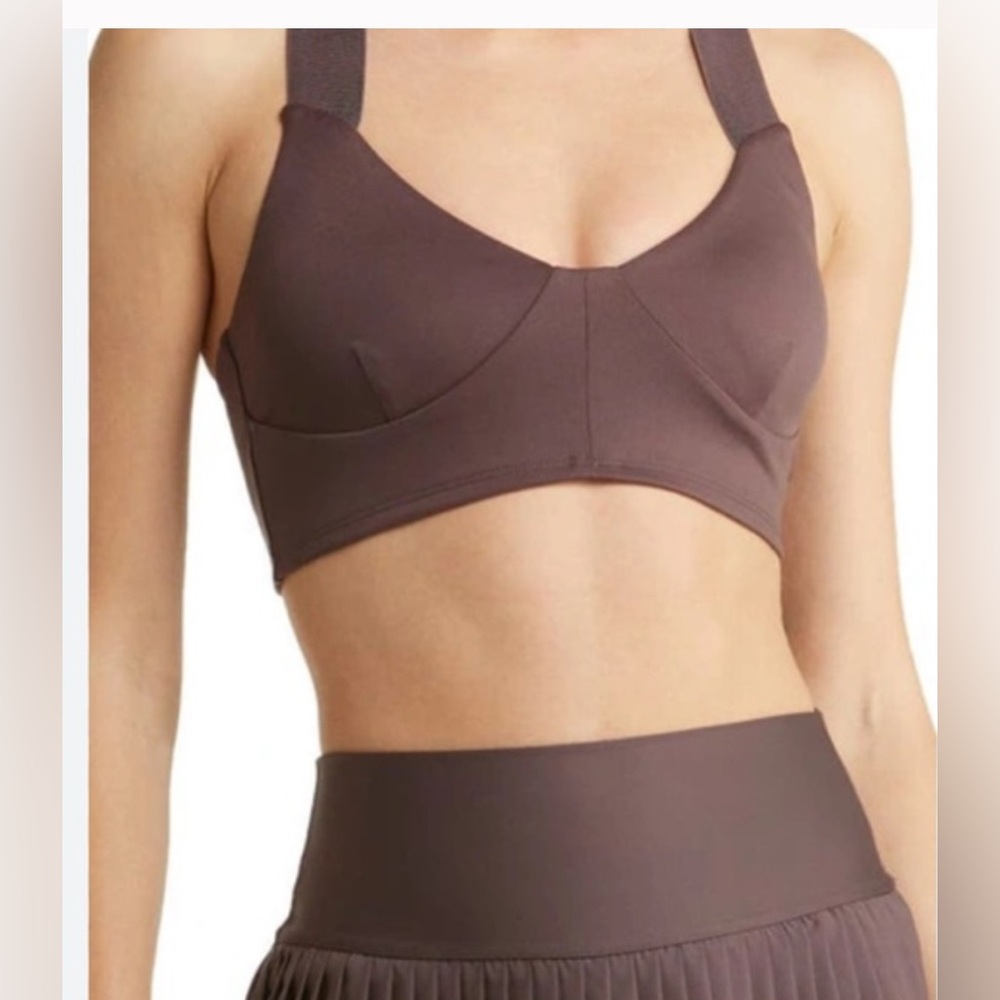 ALO Airbrush Rev It Up Sports Bra Raisin